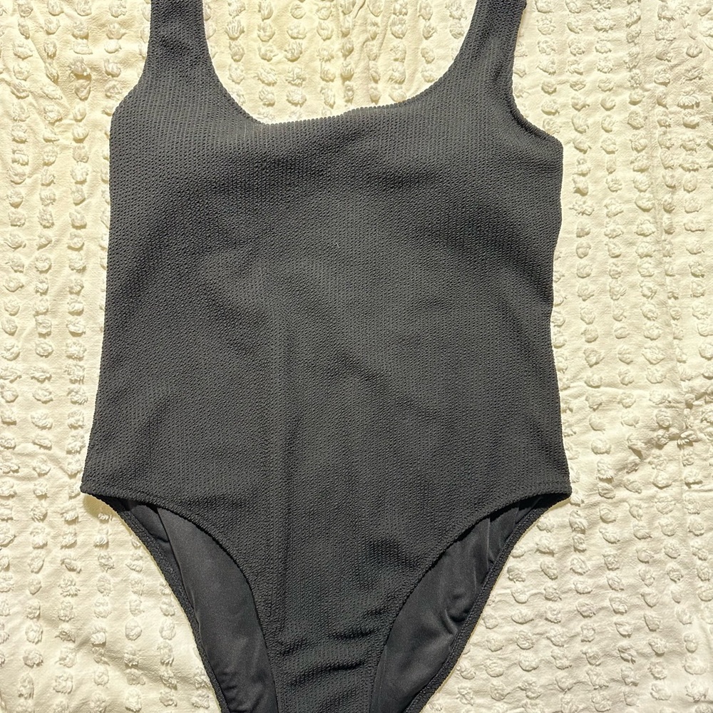 PINK Victoria's Secret Black One Piece Swimsuit